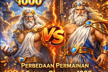 perbedaan permainan Gates of Olympus 1000